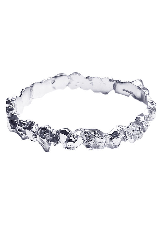 Galactica Silver Bangle