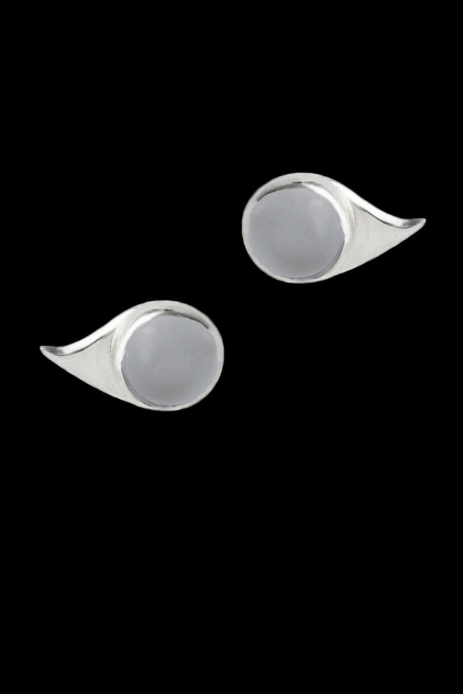 moonstone earrings in silver by Annika Burman