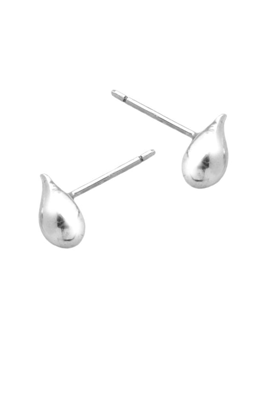 raindrop stud earrings in silver by Annika Burman
