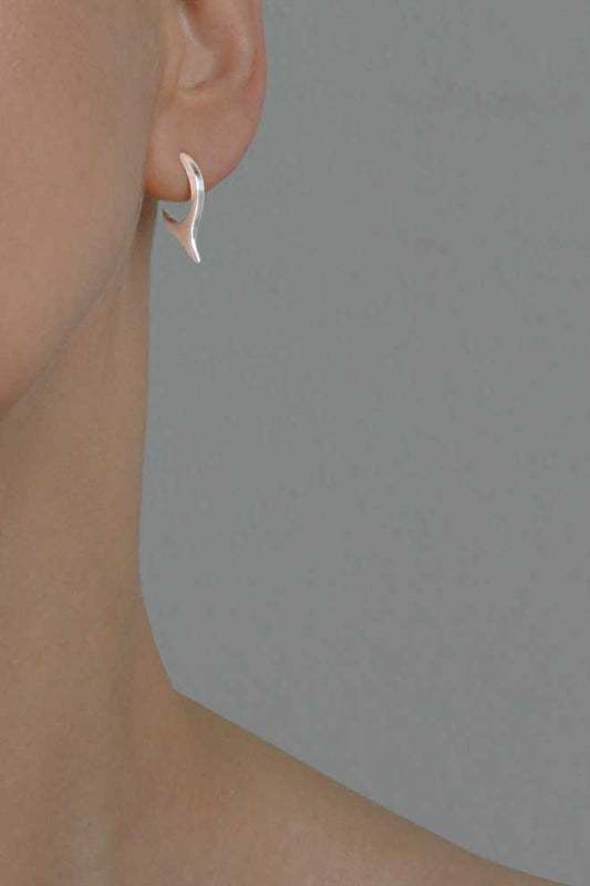 shark silver earrrings by Annika Burman