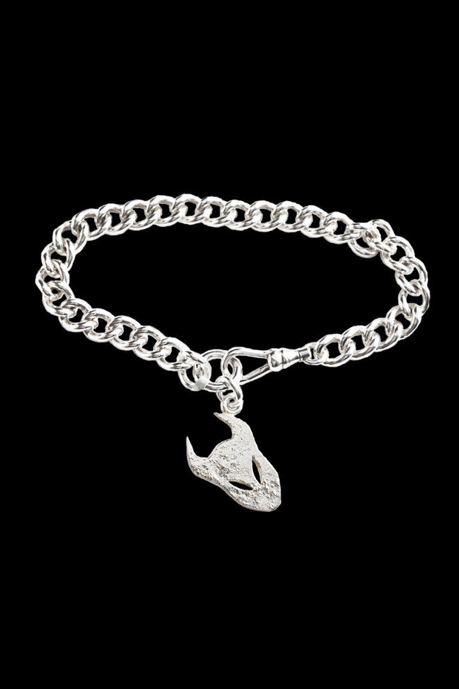 Demon silver chain bracelet by Annika Burman