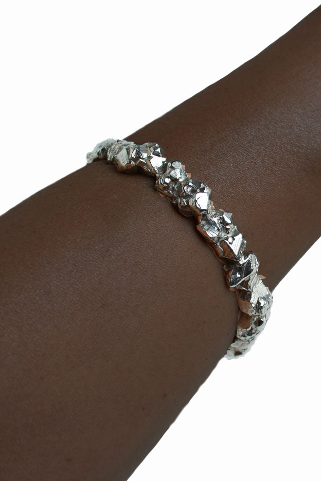 Galactica silver bangle by Annika Burman