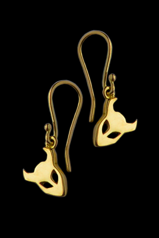 Demon earrings in 18ct gold by Annika Burman