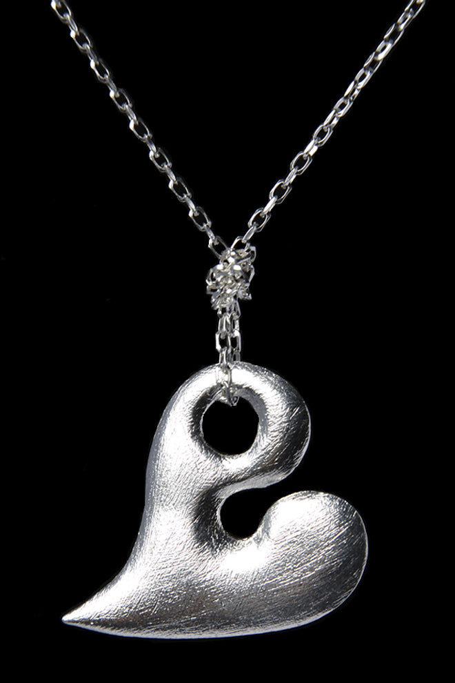 Large Silver Heart Pendant