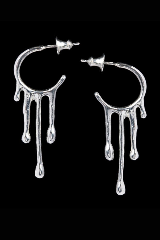 Rain silver earrings by Annika Burman