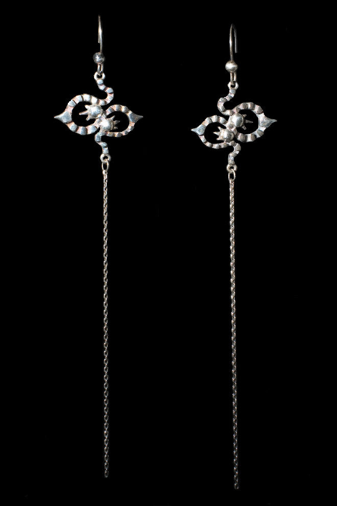 Long Kaleido Earrings In Silver - Annika Burman Jewellery
 - 3