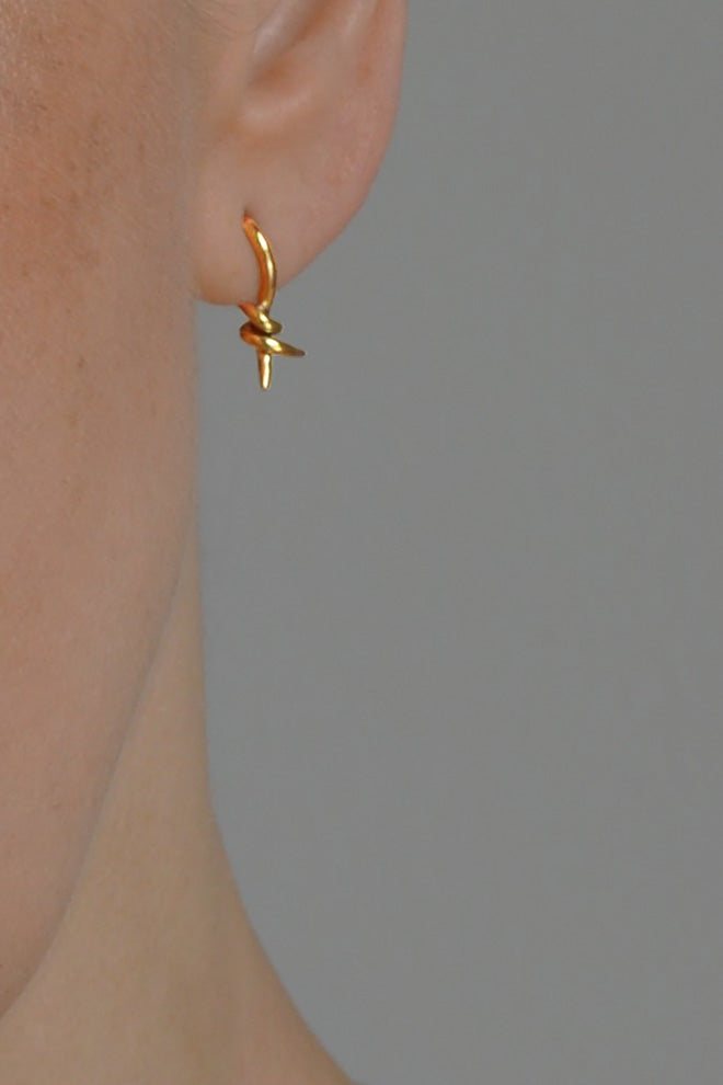 Trix gold earrings by Annika Burman