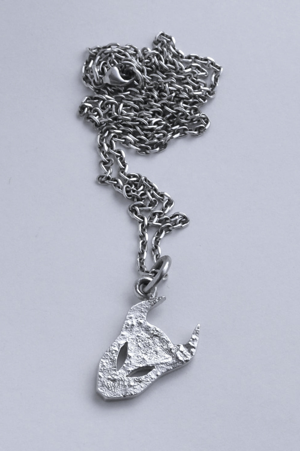 demon pendant in silver by Annika Burman