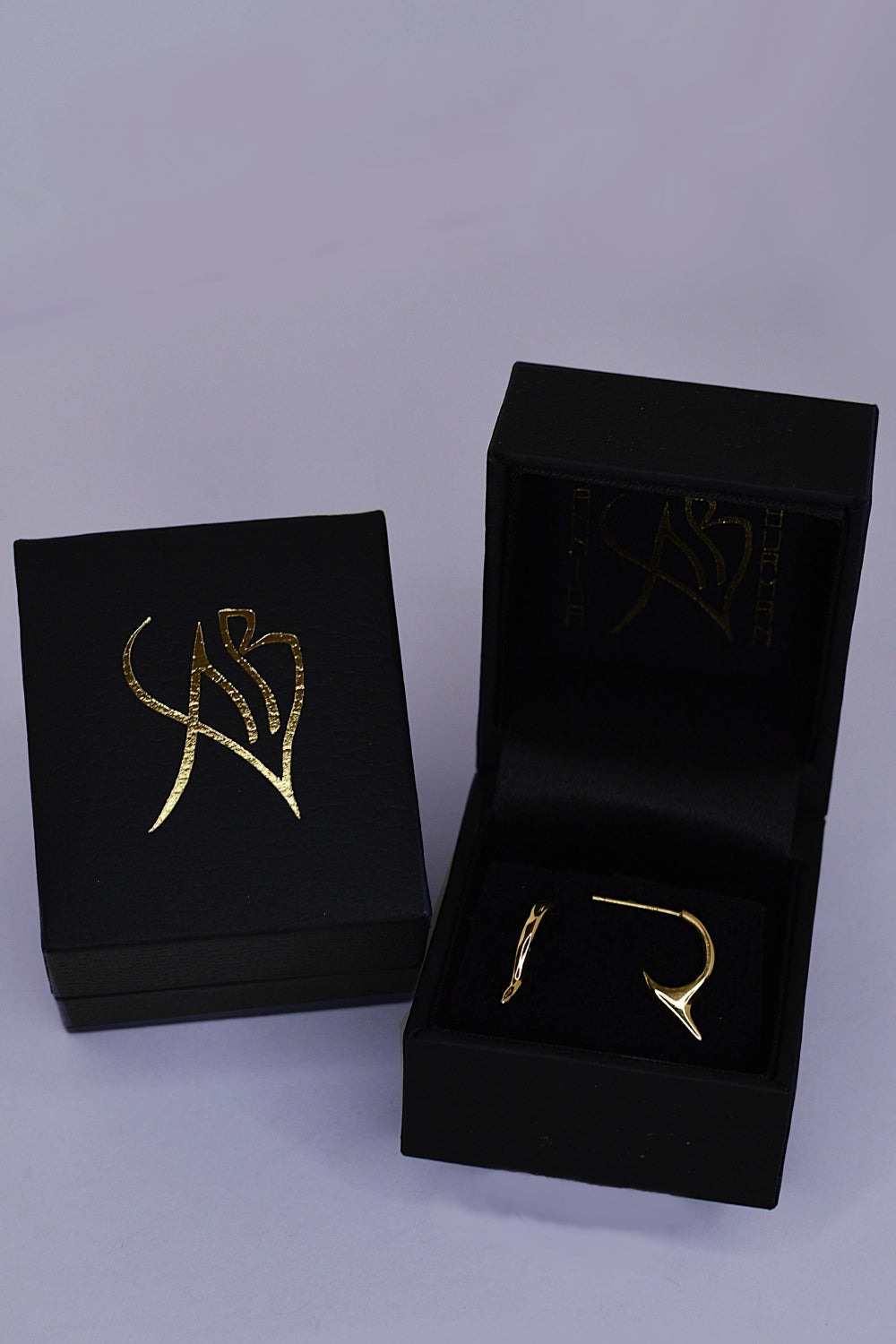 Blade Gold Hoop Earrings