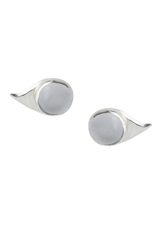 moonstone earrings in silver by Annika Burman