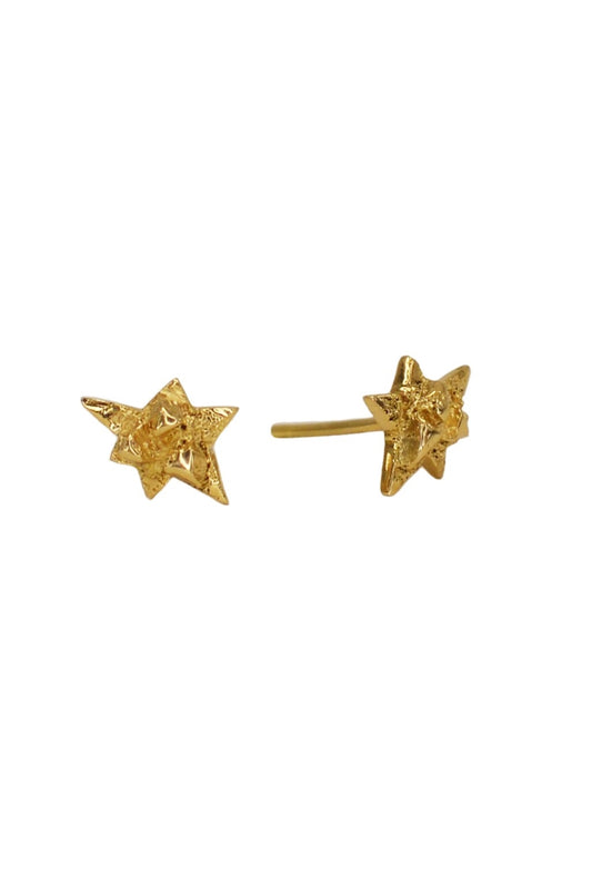 Nova gold earrings in 18ct gold by Annika Burman