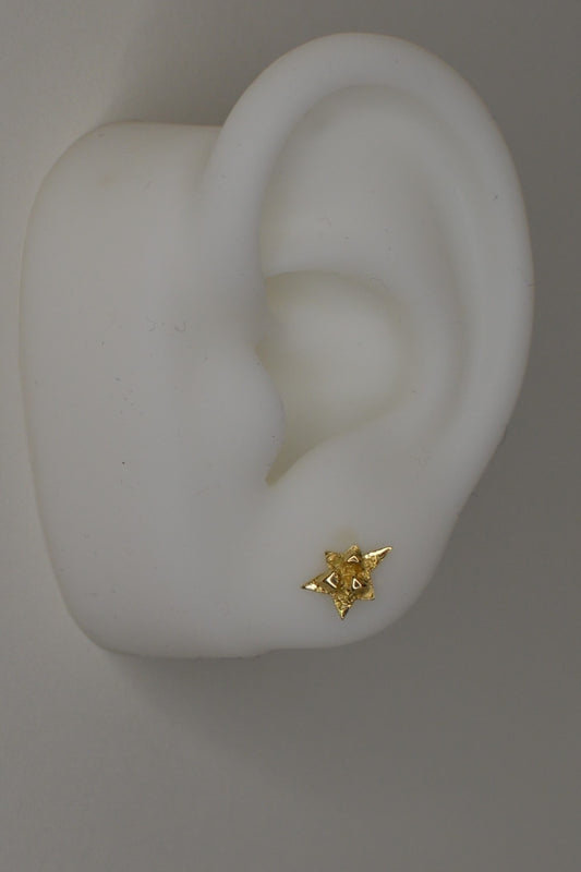Nova earrings in 18ct gold by Annika Burmna