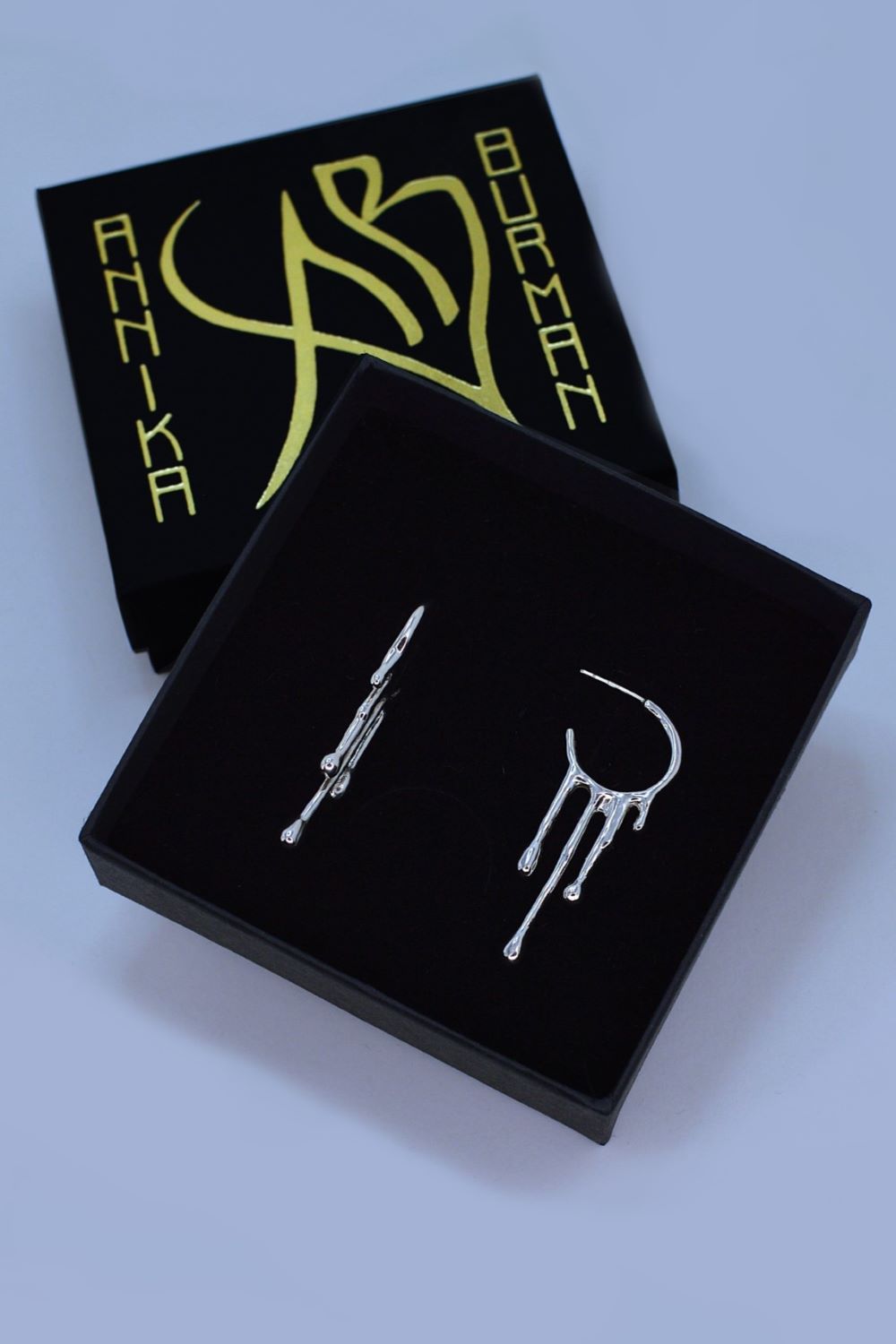 Rain Earrings in Silver