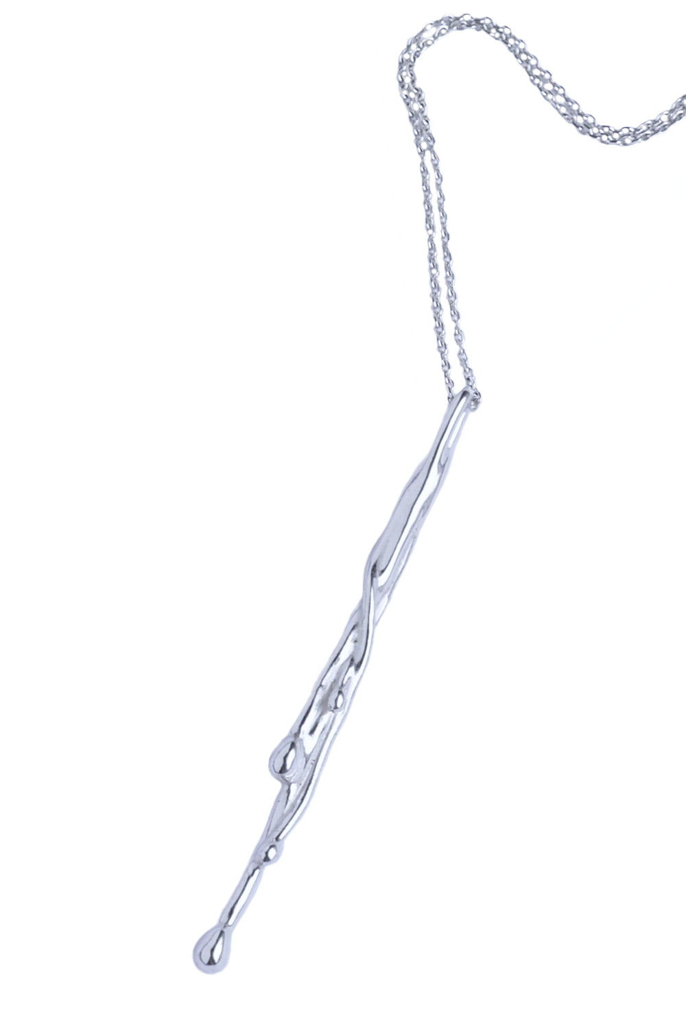 rain pendant necklace in silver by Annika Burman