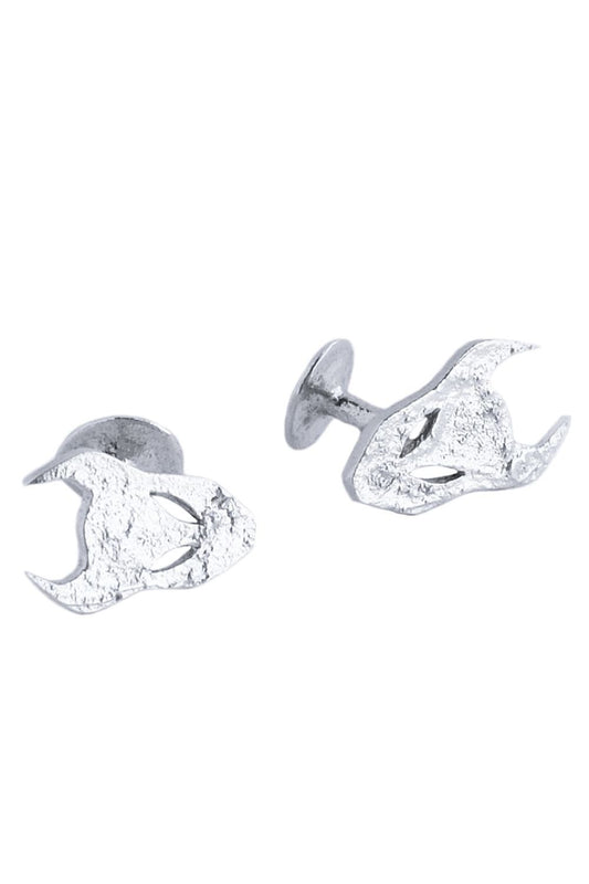 Demon silver cufflinks by Annika Burman