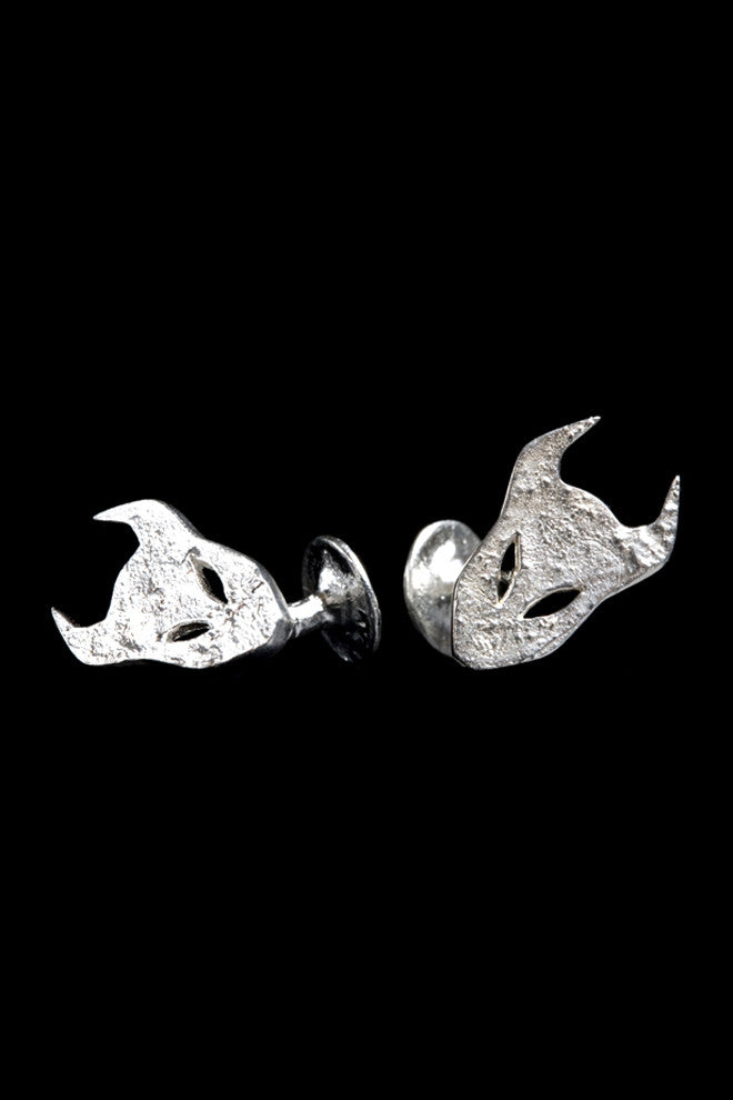 Demon silver cufflinks by Annika Burman