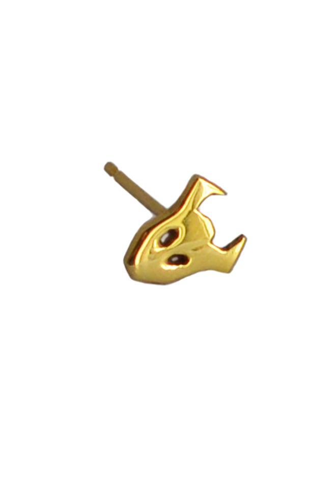 Demon stud earring in 18ct gold by Annika Burman