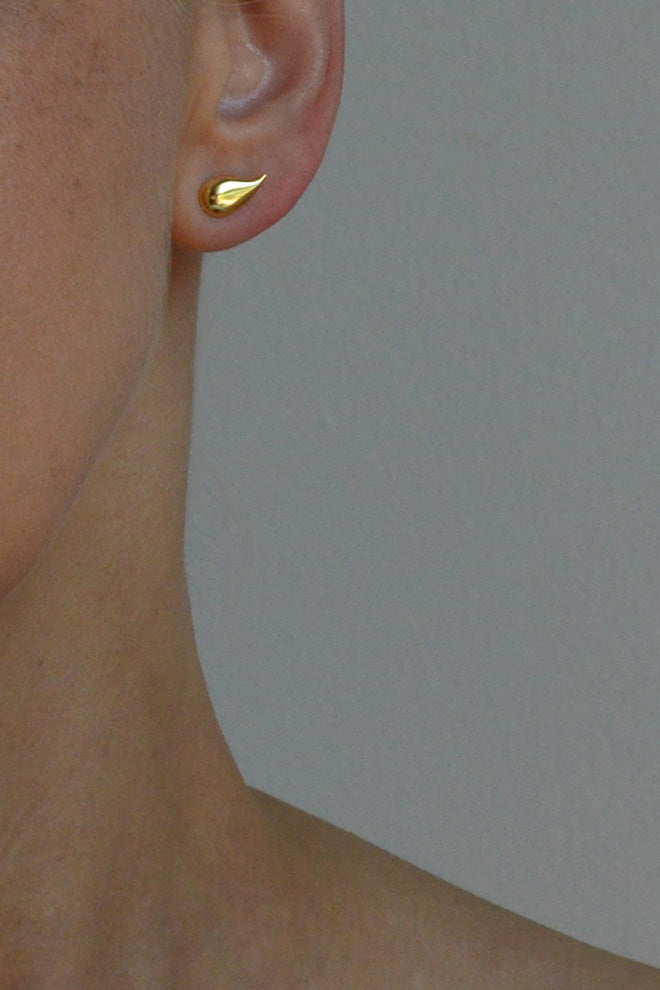 Fire Flame gold earrings by Annika Burman