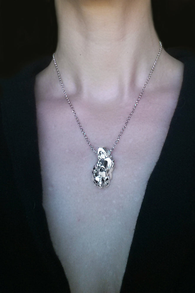 Galactica silver necklace by Annika Burman