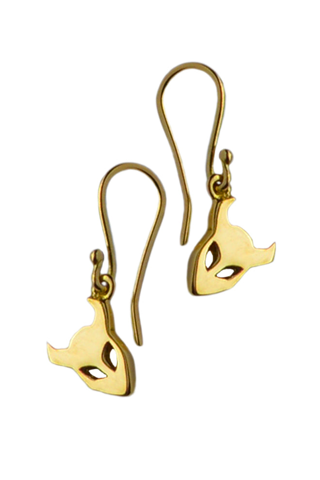 Demon earrings in 18ct gold by Annika Burman