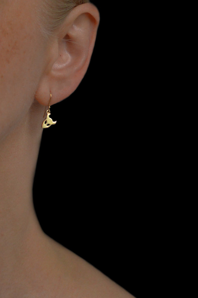 Demon earrings in 18ct gold by Annika Burman