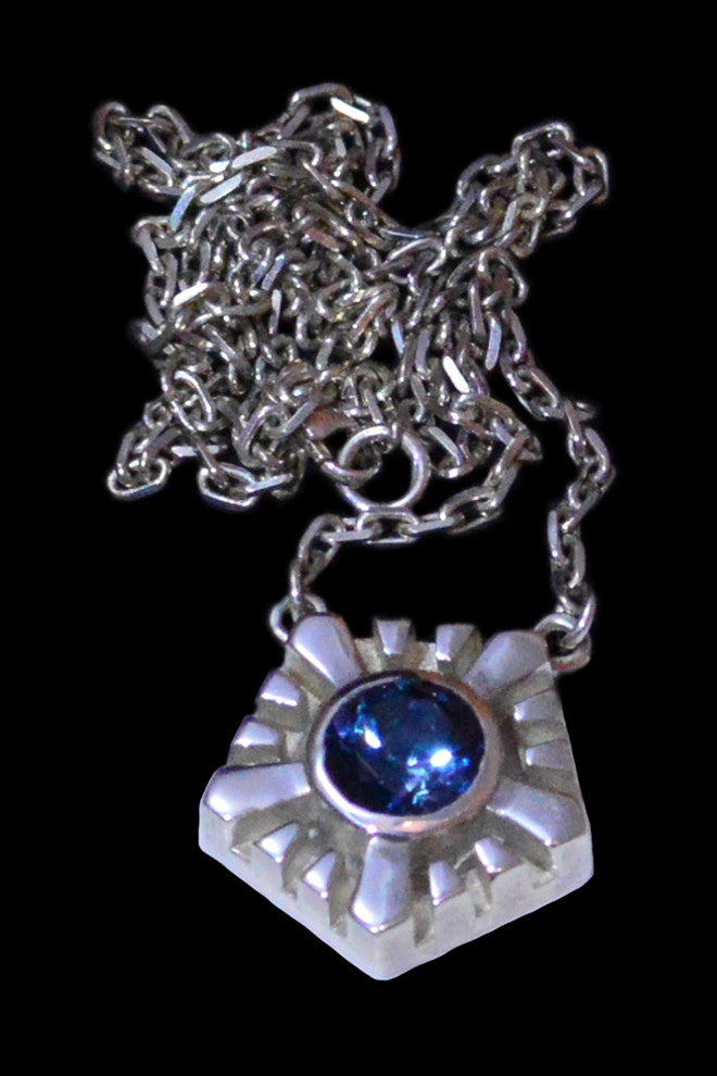 Large Helia Necklace With Topaz - Annika Burman Jewellery
 - 1