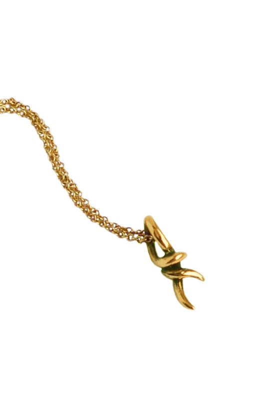 knot pendant necklace in 18ct gold by Annika Burman