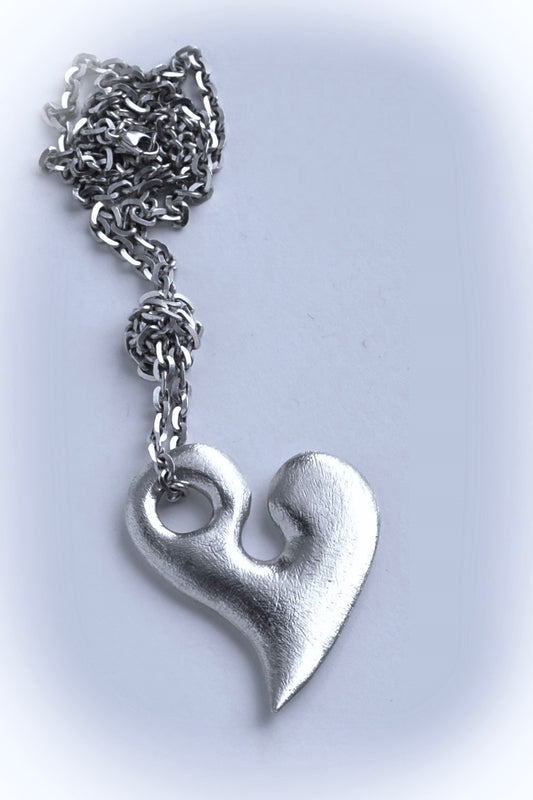 Large Silver Heart Pendant