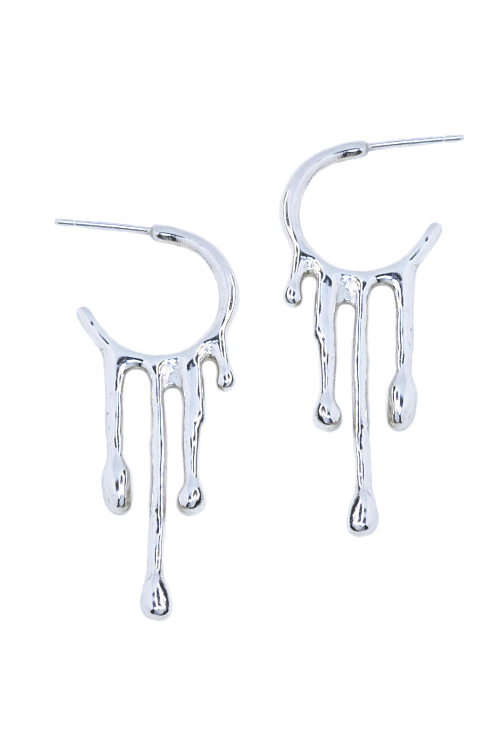 Rain silver earrings by Annika Burman