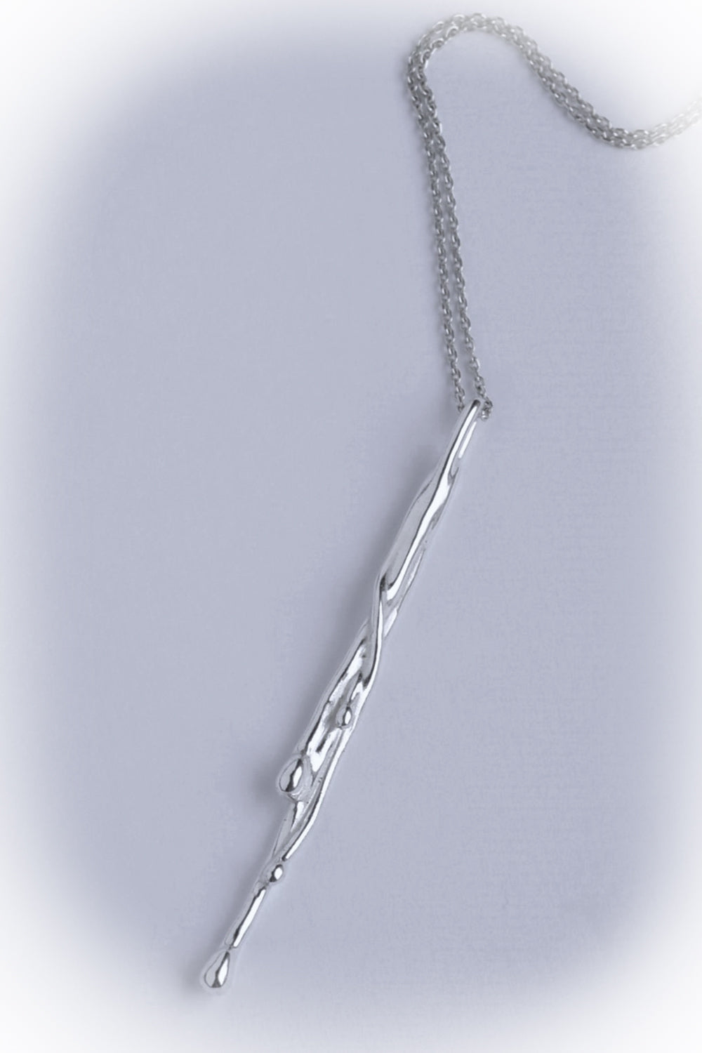 Rain silver pendant by Annika Burman