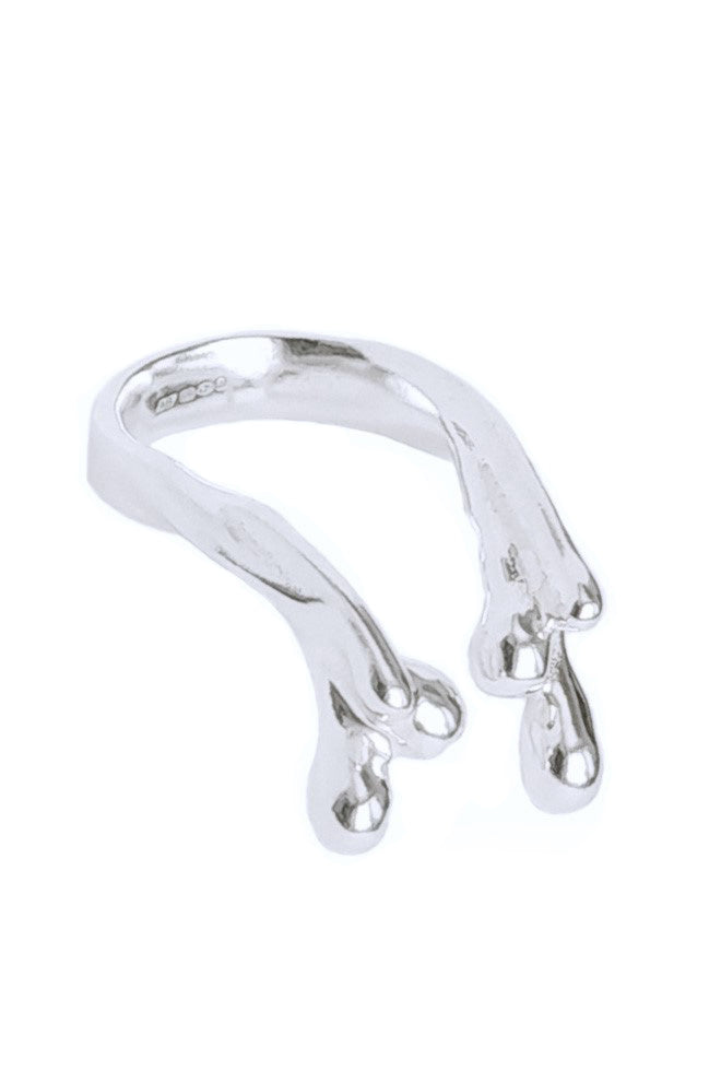 Rain silver ring by Annika Burman