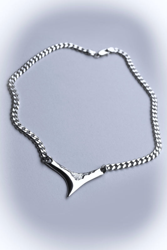 Shark silver necklace by Annika Burman