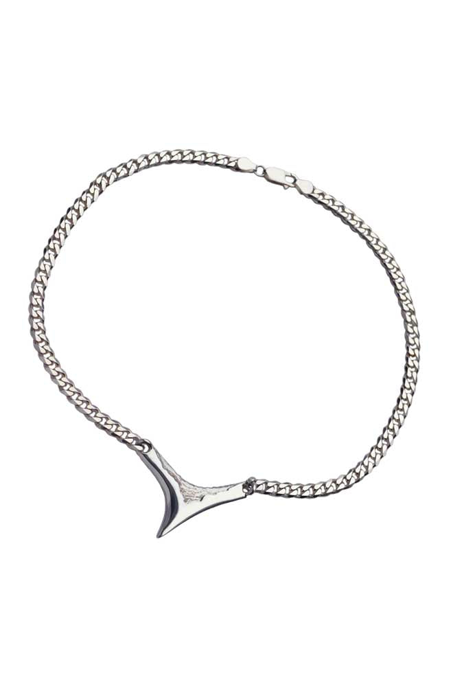 Shark silver necklace by Annika Burman