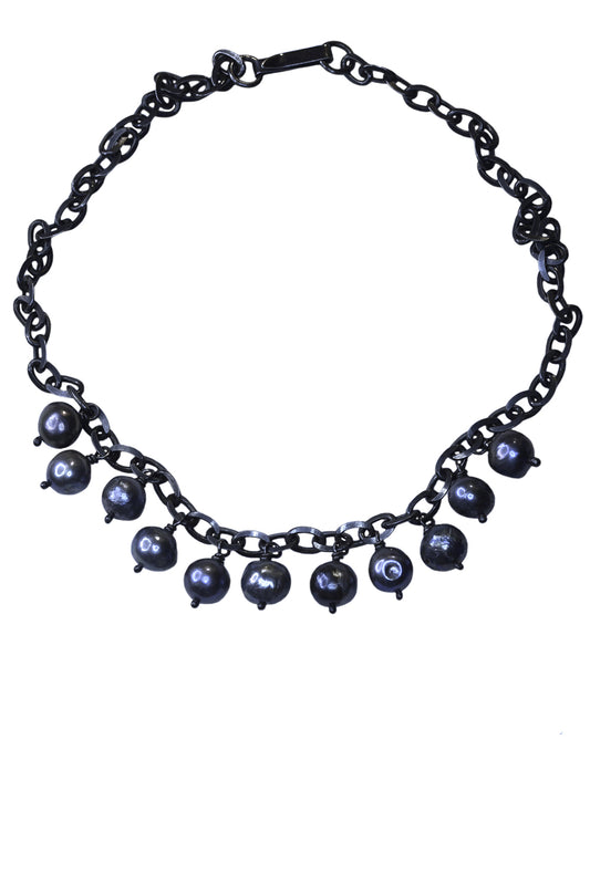 Thunderball Pearl necklace by Annika Burman