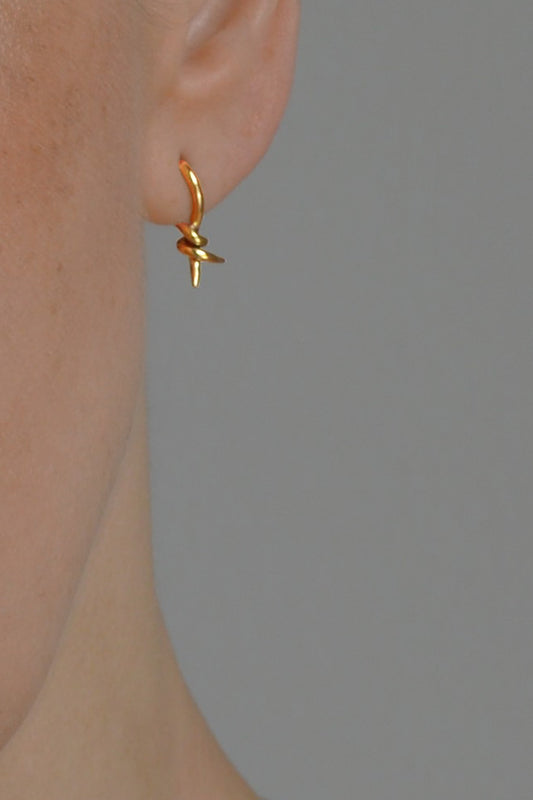 Trix gold earrings by Annika Burman